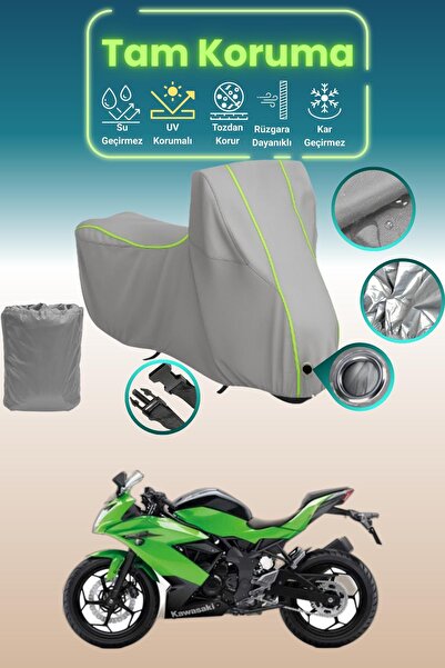 Dokaca Neo غطاء محرك متوافق مع دراجة كاواساكي نينجا 250SL باللون الرمادي الني...