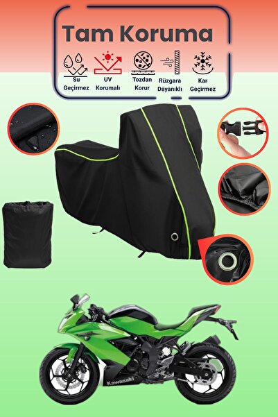 Dokaca Neo غطاء دراجة نارية متوافق مع كاواساكي نينجا 250SL من نوع Black Neon ...