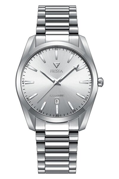 Fiesta ساعة يد رجالية F24016M بسوار معدني