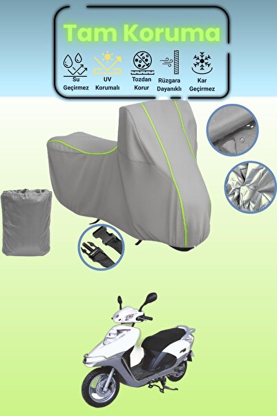 Dokaca Neo غطاء دراجة نارية رمادي نيون قماش مجدّل أورورا AR 50 متوافق بشكل خا...