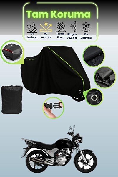 Dokaca Neo حقيبة خلفية وقفل أسود نيون قماش مجدّل متوافقة مع هوندا سي بي 125E ...