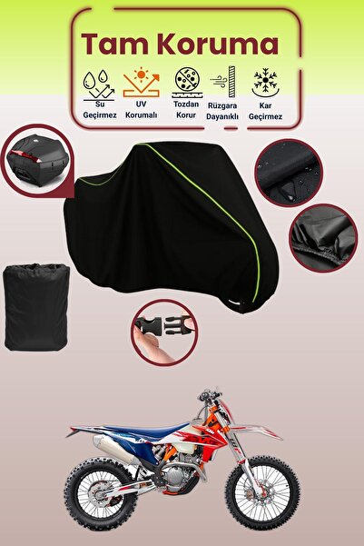 Dokaca Neo حقيبة خلفية باللون الأسود النيون قماش مجدّل متوافقة مع KTM 250 EXC...