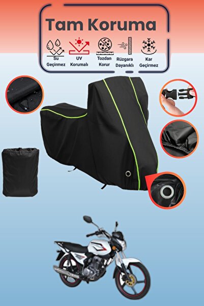 Dokaca Neo غطاء دراجة نارية متوافق مع Kuba XCG 100/150 من Black Neon قماش مجد...