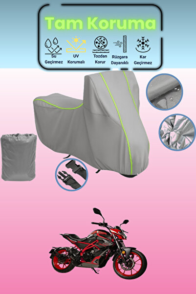 Dokaca Neo غطاء دراجة نارية رمادي نيون قماش مجدّل موتولوكس دريفت 200 متوافق، ...