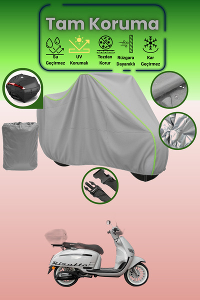 Dokaca Neo حقيبة خلفية رمادية نيون قماش مجدّل متوافقة مع يوكي ريزوتو 50، غطاء...