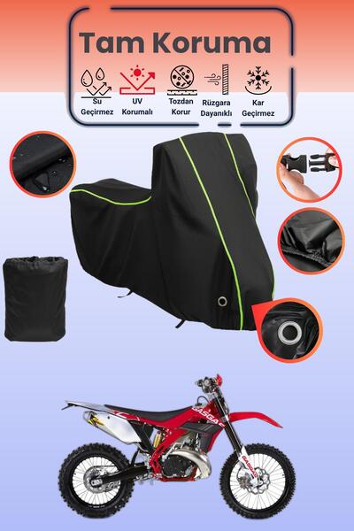 Dokaca Neo غطاء دراجة نارية متوافق مع غاز غاز EC 250 باللون الأسود النيون قما...