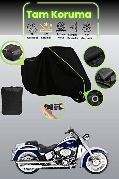 Dokaca Neo حقيبة خلفية سوداء نيون قماش مجدّل متوافقة مع ماركة هارلي ديفيدسون ...