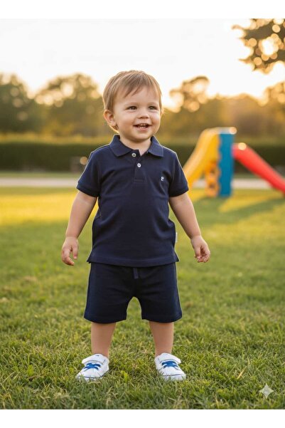 Pierre Cardin erkek bebek şort takım