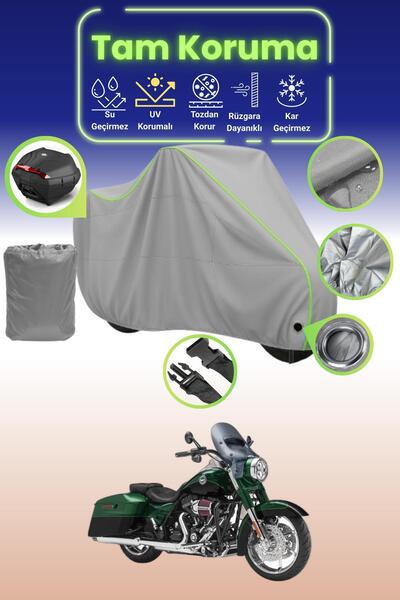 Dokaca Neo حقيبة خلفية رمادية نيون قماش مجدّل متوافقة مع دراجة نارية هارلي دي...