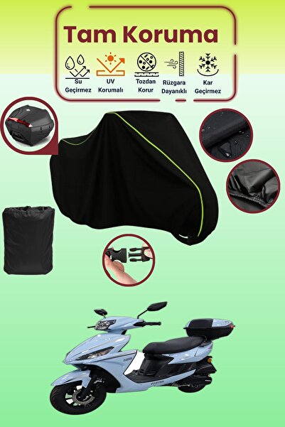 Dokaca Neo حقيبة خلفية باللون الأسود النيون قماش مجدّل متوافقة مع كينج موتور ...