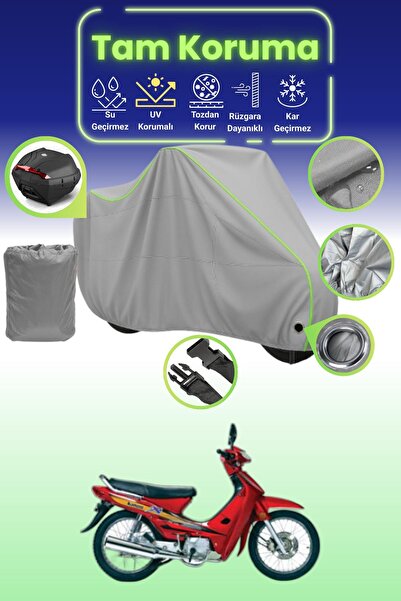 Dokaca Neo Gray Neon Corded Fabric Lock and Rear Bag Compatible Kanuni Seyhan...