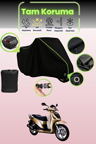 Dokaca Neo قماش دراجة نارية متوافق مع قفل قماش مجدّل وحقيبة خلفية باللون الأس...