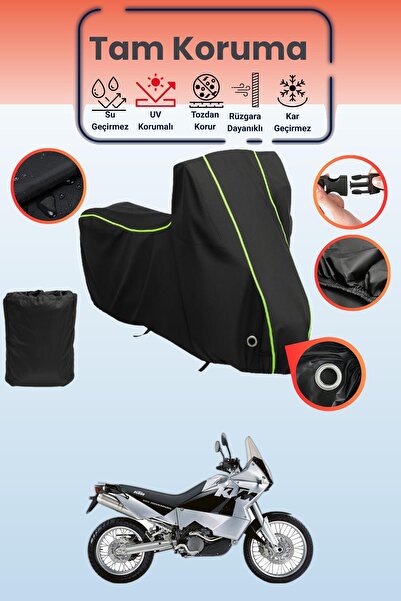 Dokaca Neo غطاء دراجة نارية متوافق مع KTM 950 Adventure موديل Black Neon قماش...