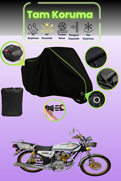 Dokaca Neo قماش دراجة نارية متوافق مع Kuba Cheetah 170F متوافق مع قفل وحقيبة ...