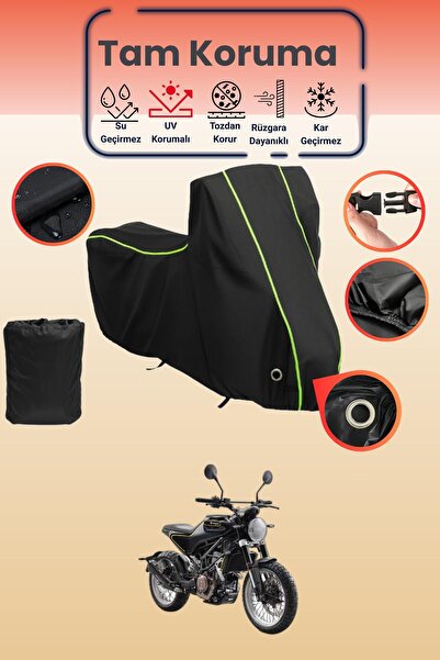 Dokaca Neo غطاء دراجة نارية متوافق مع Husqvarna Svartpilen قماش مجدّل باللون ...