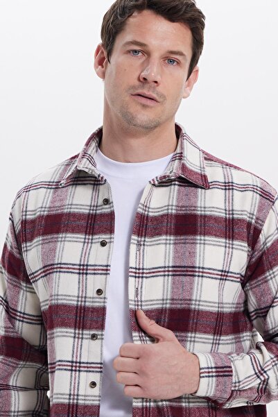 Tudors Men's Relax Fit Comfortable Cut Winter Plaid Lumberjack Shirt