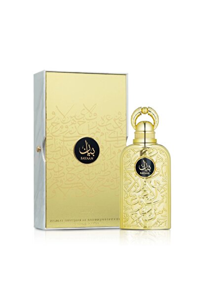 Lataffa Bayaan Luxury Perfume, Gold Bottle, Arabic Calligraphy Design,100 ml