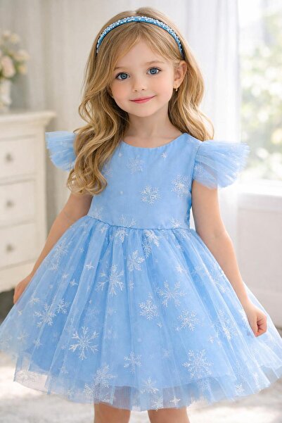 BİLGEN Style Момичешка бална рокля с панделка