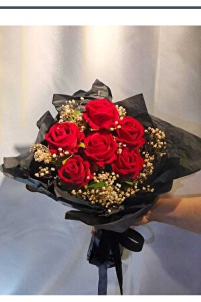 Merveparti Mavi 6 li gul hediyelik Sevgiliye Eşe Anneye Özel gün