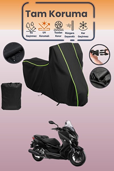 Dokaca Neo Black Neon Corded Fabric Yamaha X-Max 250 Iron Max Abs Compatible ...