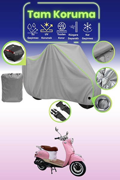 Dokaca Neo قماش دراجة نارية متوافق مع موتولوكس ليجند قماش مجدّل باللون الرماد...