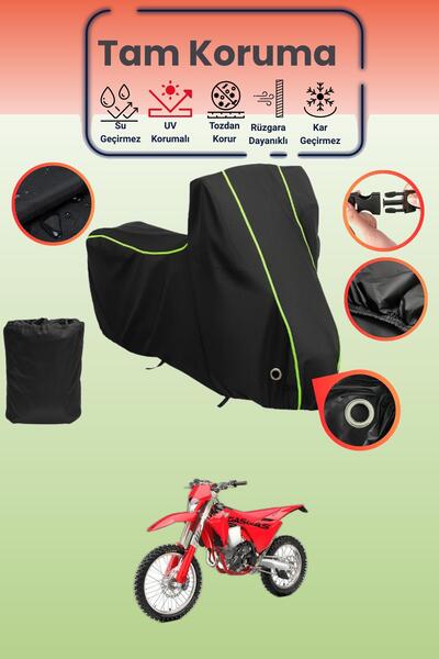 Dokaca Neo غطاء دراجة نارية متوافق مع غاز غاز EC 350 F من نوع Black Neon قماش...