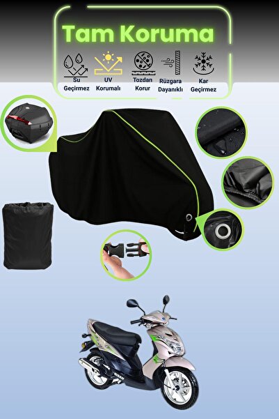 Dokaca Neo Black Neon Corded Fabric Lock and Rear Bag Compatible Bisan Teos 1...