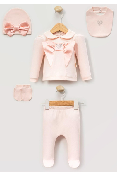 Cherub Baby مجموعة ملابس للأطفال حديثي الولادة من بيتي دريم مكونة من 5 قطع، ط...