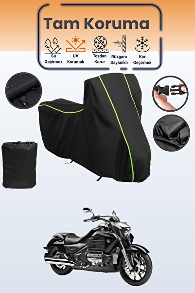 Dokaca Neo غطاء محرك متوافق مع هوندا فالكيري F6C باللون الأسود النيون قماش مج...