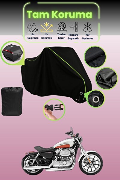 Dokaca Neo حقيبة خلفية سوداء نيون قماش مجدّل متوافقة مع حقيبة هارلي ديفيدسون ...