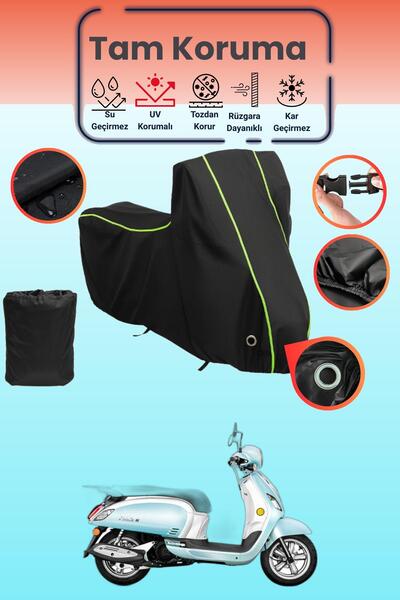 Dokaca Neo غطاء دراجة نارية متوافق مع SYM Fiddle III 200i، غطاء واقي من ماركة...