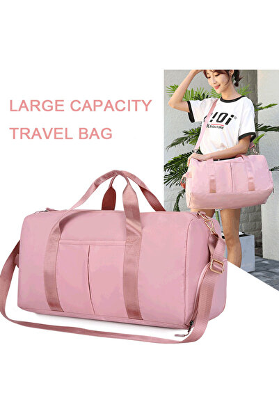 Travel Pink bag for carrying large items, water resistant