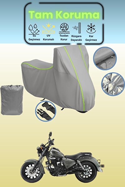 Dokaca Neo غطاء دراجة نارية رمادي نيون قماش مجدّل متوافق مع كيواي لاند كروزر ...