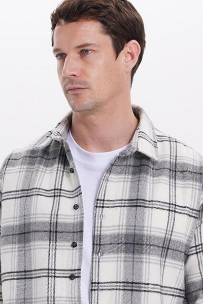 Tudors Ανδρικό πουκάμισο Relax Fit Άνετο Χειμερινό Πουκάμισο Ξυλοκόπος