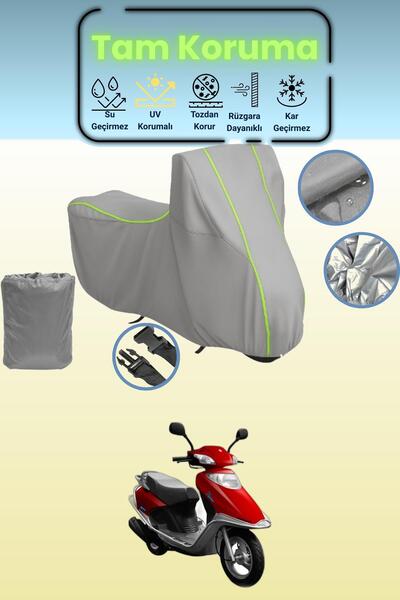 Dokaca Neo غطاء دراجة نارية رمادي نيون قماش مجدّل يوكي TK50Q3 بيكاسو 50 متواف...