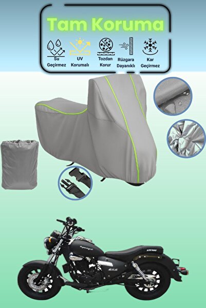 Dokaca Neo غطاء دراجة نارية رمادي نيون قماش مجدّل كوبا سوبرلايت 200 متوافق، غ...