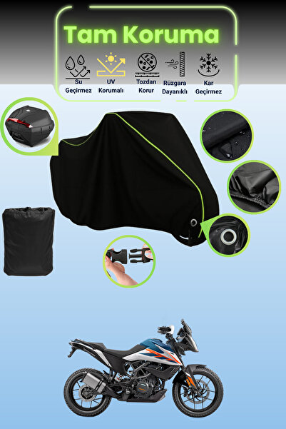 Dokaca Neo حقيبة خلفية وقفل أسود نيون قماش مجدّل متوافقة مع KTM 250 Adventure...