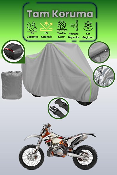 Dokaca Neo حقيبة خلفية رمادية نيون قماش مجدّل متوافقة مع KTM 300 EXC Six Days...