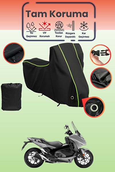 Dokaca Neo Black Neon Corded Fabric Lock Compatible Honda Nc 750D Integra Com...