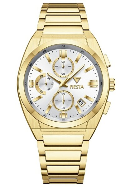 Fiesta ساعة يد رجالية F25012M بسوار معدني