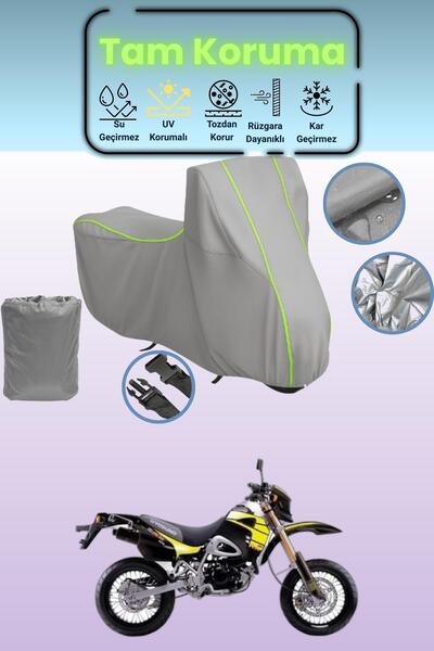 Dokaca Neo غطاء دراجة نارية رمادي نيون قماش مجدّل كانوني كروس 150 متوافق، غطا...