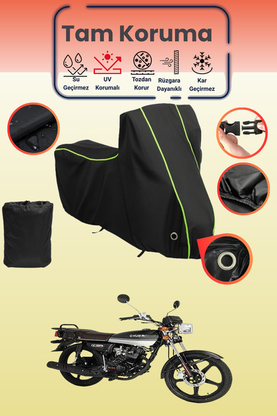 Dokaca Neo غطاء دراجة نارية متوافق مع كوبا CG 50، غطاء واقي من ماركة Black Ne...