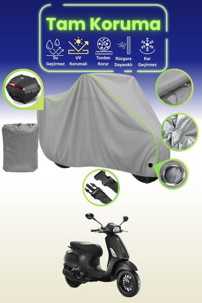 Dokaca Neo قماش رمادي نيون قماش مجدّل متوافق مع الدراجات النارية من نوع Vespa...