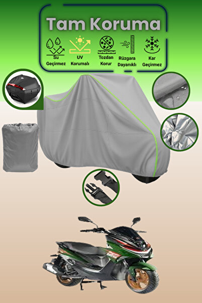 Dokaca Neo حقيبة خلفية رمادية نيون قماش مجدّل متوافقة مع موتولوكس فيغاس 125، ...