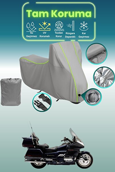 Dokaca Neo غطاء محرك متوافق مع هوندا جولدوينج GL 1500 SE من Gray Neon قماش مج...