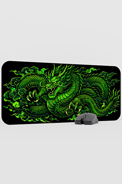 mousepad bastir Dragon Green V3 70X30 XL Gaming Rubber Non-Slip Base Mouse Pad Mouse Mat