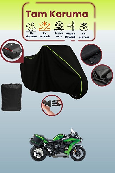 Dokaca Neo حقيبة خلفية باللون الأسود النيون قماش مجدّل متوافقة مع غطاء دراجة ...