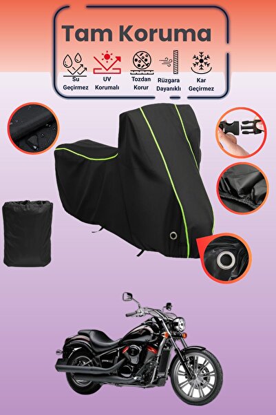 Dokaca Neo غطاء دراجة نارية متوافق مع كاواساكي VN 900، غطاء واقي من ماركة Bla...