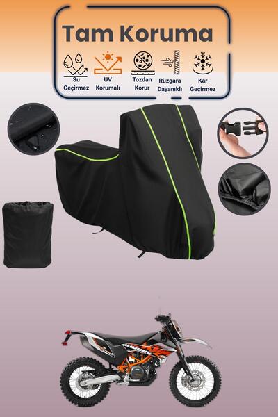 Dokaca Neo غطاء محرك متوافق مع Black Neon قماش مجدّل KTM 690 Enduro R، غطاء ح...