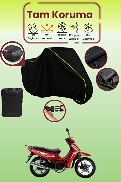 Dokaca Neo حقيبة خلفية سوداء نيون قماش مجدّل متوافقة مع قماش الدراجة النارية ...